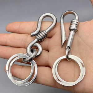 304不锈钢钥匙扣男女士汽车腰挂件钥匙圈链创意锁匙扣环个性礼品