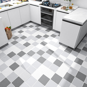 厨房地板贴防油防滑耐磨地板革专用地面翻新地贴自粘网红地砖贴纸