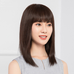 正品中年妈妈假发女长发全头套逼真自然真发直发女中长发假发可扎
