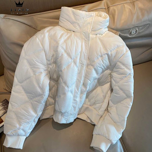 chanel/香奈儿羽绒服2020秋冬新款白鸭绒立领宽松羽绒服外套女