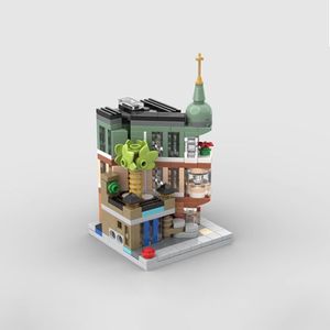 MOC- 99857 城市微缩街景迷你精品酒店创意益智拼装积木玩具模型