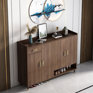 新中式鞋柜玄关进门门厅柜家用现代简约大容量柜子多功能储物柜