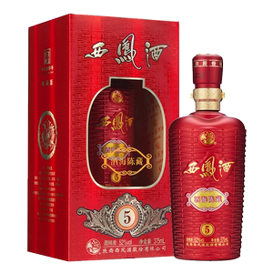 西凤酒52度白酒酒海陈藏5纯粮食酒375ml单瓶整箱装婚宴礼盒陕西风