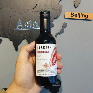 智利原瓶进口小瓶干型红葡萄酒187m迷你小支红酒 整箱6支礼盒装