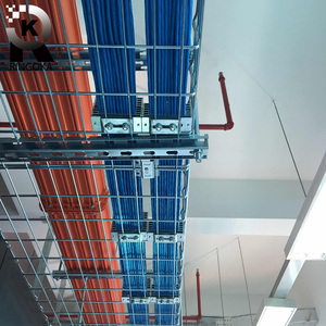 网格桥架开放式线槽5mm钢丝机柜上走线架强弱电缆综合布线吊装网状