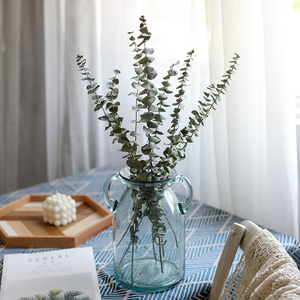 尤加利叶干花极简风插花客厅家居北欧装饰ins风艺术创意diy干燥花