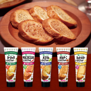 日本进口丘比面包酱蒜香黄油味涂抹酱吐司酱蒜蓉烤面包烘焙酱100g