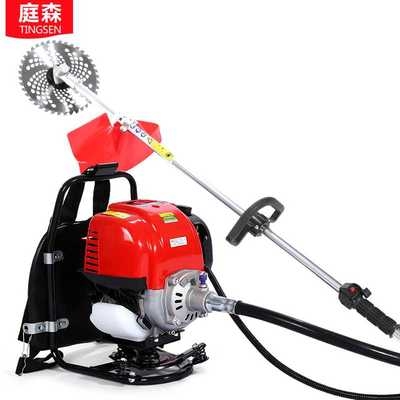 砍甘蔗机梯田带家用修田间草坪机小型水稻收割机农机全自动.