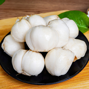 兰州百合九年鲜甜白合甘肃现挖食用水果百合特产包邮500g特级百合