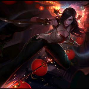 lol英雄联盟不祥之刃卡特琳娜3d可打印图纸素材模型stl格式源文件