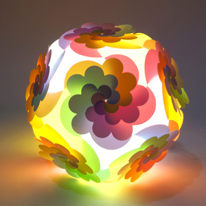 儿童手提灯笼小灯m笼手工diy礼装发光节日拼品灯花云朵彩灯