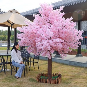 仿真樱花树室内装饰大型花树假桃花树假花婚庆酒店商场摆设许愿树