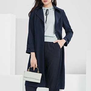 皇冠敦奴女装官方旗舰店专柜正品代购清仓折扣2021秋款风衣外套女