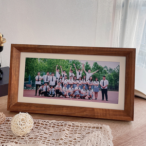 高中毕业照相框集体照大合照挂墙纪念合影照片裱框定制尺寸做摆台