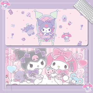 可爱玉桂狗库洛米美乐蒂鼠标垫超大号ins风少女心学习办公宿舍家用