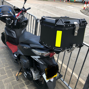 裂行125 巧格i125 摩托车箱子尾箱后备箱铝合金后箱加厚通用白色