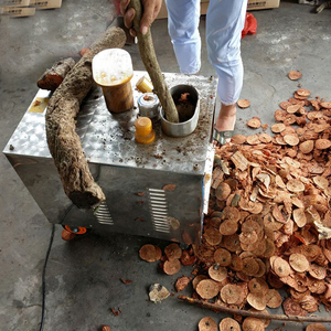 中药材切片机商用家用橘红土茯苓机器不锈钢小型电动西洋参切药机