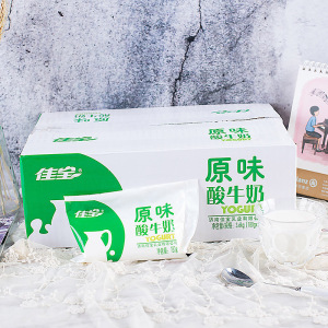 佳宝高钙酸奶原味益生菌风味发酵乳儿童学生早餐牛奶150g*16袋