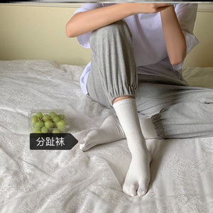 拇指夹趾人字拖袜子分趾袜女情侣二趾袜木屐袜猪蹄袜脚趾袜两指