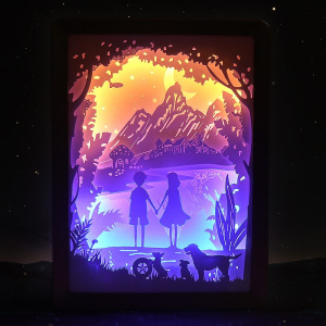 千与千寻纸雕灯