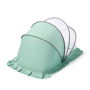 婴儿蚊帐防蚊罩婴幼儿免安装床上文账小床便携式折叠床防蚊子罩套