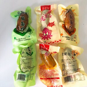 威海特产贝果乐蒲鲜生带籽香辣烧烤原味鱿鱼仔即食海鲜零食