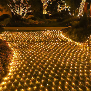 led渔网灯户外防水草坪灯小彩灯闪灯串灯满天星庭院装饰灯氛围灯