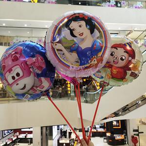 气球杆子飞侠地推小礼品超级猪猪侠带儿童手持棒生日布置卡通气球
