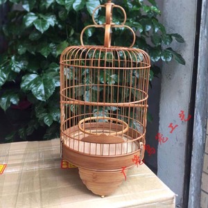 太子笼 高装 清远竹制 广笼 相思绣眼 金青 灰燕 广式鸟笼子