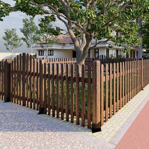 防腐木栅栏花园围栏门庭院院子篱笆室外实木菜园栏杆户外围墙护栏