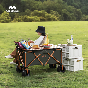 牧行户外营地车露营小推车便携式野餐手购物车拖车可折叠拖车拉车
