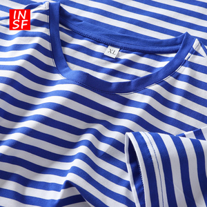 海魂衫体能训练服蓝白条纹短袖t恤男士纯棉正品运动训练夏季长袖t