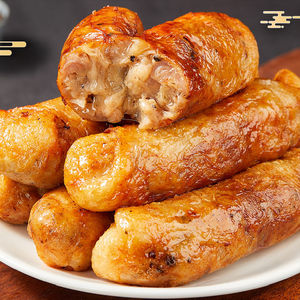 玖润肉小哥网红爆浆鸡腿卷奥尔良味鸡肉卷黑椒味鸡腿香肠脆皮烤肠