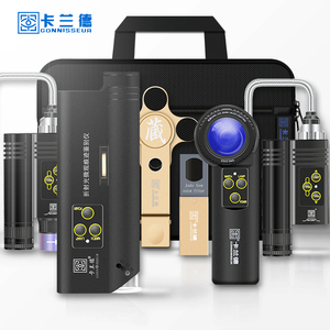 卡兰德新款五件套装100倍显微镜10倍放大镜滤色镜翡翠鉴定套装