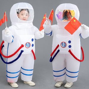 儿童太空服装人偶卡通宇航员充气防护可爱搞笑表演航天道具演出服