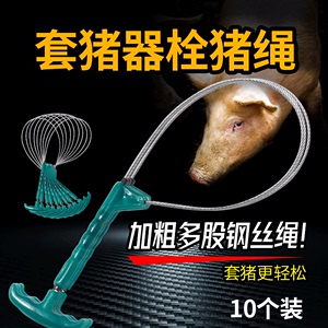 兽用套猪器栓猪绳10个装塑料保定器兽用器械用品猪套子套猪嘴神器