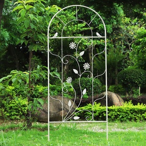 铁艺月季爬藤花架蔷薇铁线莲小鸟屏风攀爬阳台户外庭院装饰墙网格