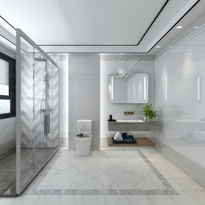 厨房卫生间瓷砖洗手间墙砖30x60不透水厨卫瓷片防滑地砖原创设计