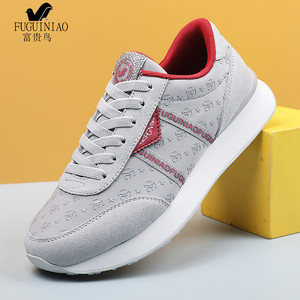 fgn/富贵鸟女鞋2022春款浅口圆头轻便厚底防滑单鞋休闲妈妈健步鞋