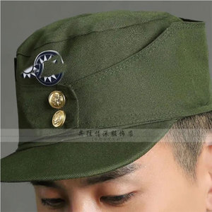 美式国军装帽子民国风军装帽演出道具徽章帽子帽徽国民军帽