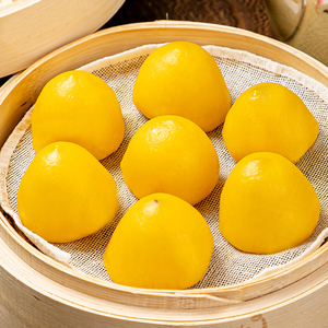 东北手工粗粮食品在旗黏豆包大黄米红豆馅8个400g 粘豆包包点小吃