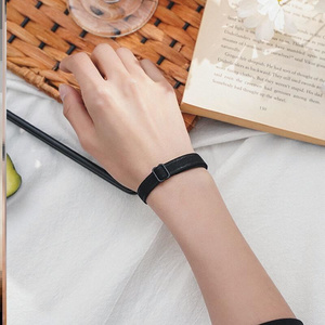 日本购衣带内流行小皮筋手v腕小皮套闺蜜一对礼物生日男朋友送两