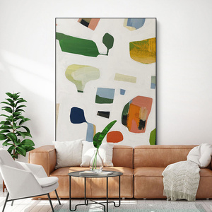 纯手绘抽象北欧风画