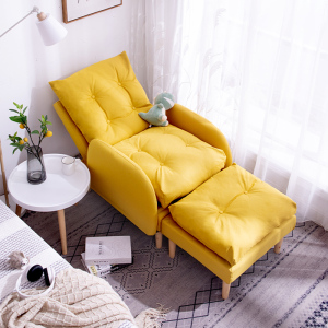 懒人沙发单人小户型客厅卧室可躺可睡榻榻米女阳台躺卧休闲靠背椅