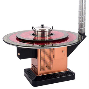 不锈钢柴火灶带烤箱烧水多用防烫烤火柴煤两用分体回b风炉q室内取