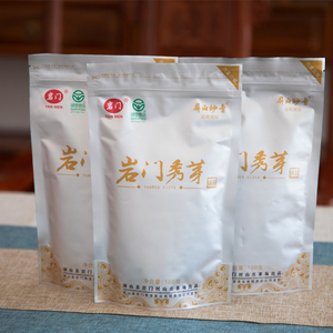 【2023年】岩门秀芽精品绿茶屏山炒青绿茶高山袋装茶明前早茶