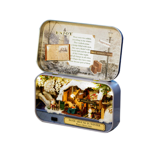 盒子剧场复古装饰铁盒梦想小镇手工拼装房模创意礼物玩具0人付款42