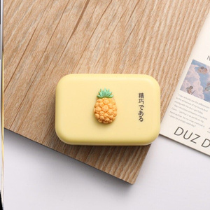 日本购眼镜盒高颜y值女便携防压收纳盒护理盒隐形简约高级子女学