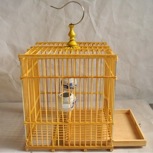 老竹竹笼精品画眉鸟笼竹制珍珠鸟紫竹罩踏诱镂竹子画眉鸟挂钩