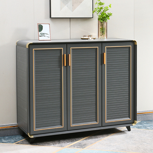 全铝合金鞋柜轻奢现代家用门口防水防晒阳台户外整装多功能环保柜